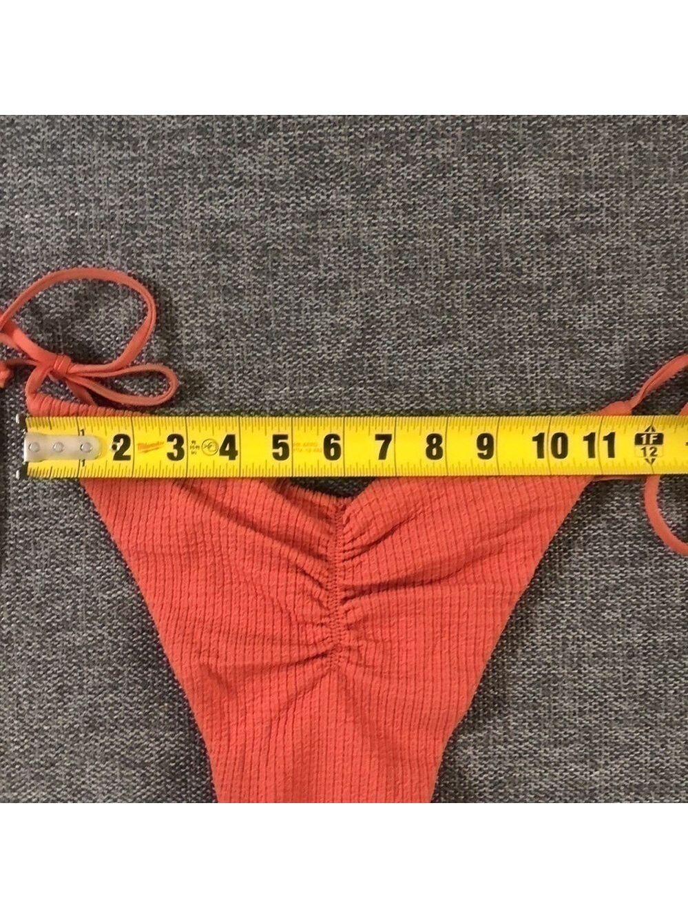 Women’s BECCA Beccaswim Pucker Up Tie Side Swim Bottom Swimwear Ginger M - Picture 17 of 17